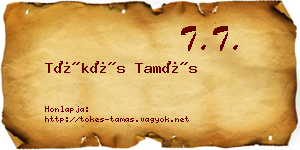 Tőkés Tamás névjegykártya