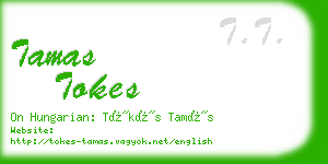 tamas tokes business card